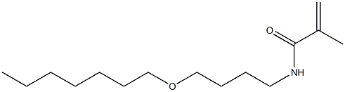 N-(4-Heptyloxybutyl)methacrylamide Struktur