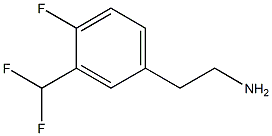 BENZENEETHANAMINE, 3-(DIFLUOROMETHYL)-4-FLUORO- Struktur