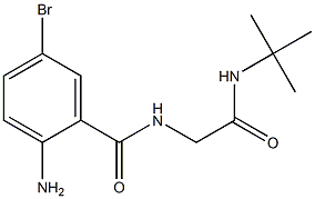 2-AMINO-5-BROMO-N-[2-[(1,1-DIMETHYLETHYL)AMINO]-2-OXOETHYL]-BENZAMIDE Struktur