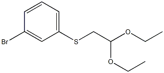 (3-Bromophenyl)(2,2-diethoxyethyl)sulfane Struktur