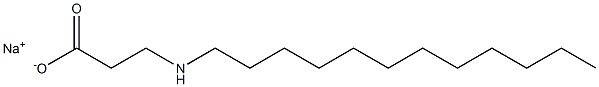 N-dodecyl-beta-alaninate sodium salt Struktur