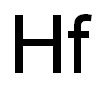 Hafnium standard solution,for AAS,1 mg/ml Hfin 5% HF Struktur