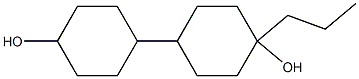 4-propylbi(cyclohexan)-4-ol Struktur