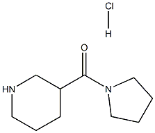 3-Piperidinyl(1-pyrrolidinyl)methanonehydrochloride Struktur