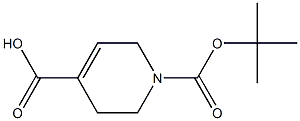 1-(tert-butoxycarbonyl)-1,2,3,6-tetrahydropyridine-4-carboxylic acid Struktur