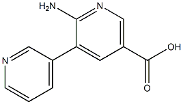 6-Amino-5-(pyridin-3-yl)nicotinic acid Struktur