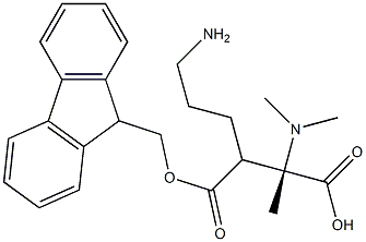 9-fluorenylmethoxycarbonyl-L-trimethyllysine Struktur