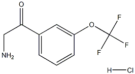 2-amino-1-(3-(trifluoromethoxy)phenyl)ethanone hydrochloride Struktur