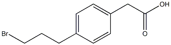 2-(4-(3-bromopropyl)phenyl)acetic acid Struktur