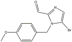 5-bromo-1-(4-methoxybenzyl)-1H-imidazole-2-carbaldehyde Struktur