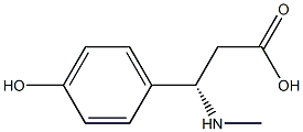 (S)-3-(4-hydroxyphenyl)-3-(methylamino)propanoic acid Struktur