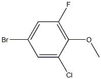 4-bromo-2-chloro-6-fluorophenyl methyl ether Struktur