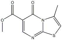 methyl 3-methyl-5-oxo-5H-[1,3]thiazolo[3,2-a]pyrimidine-6-carboxylate Struktur