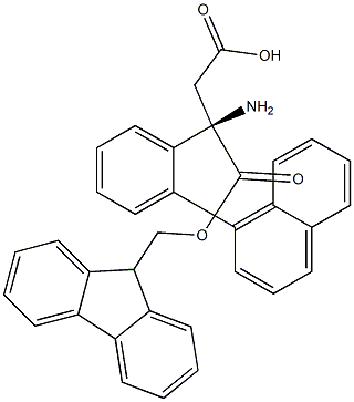 Fmoc-(R)- 3-Amino-3-(2-naphthylphenyl)-propionic acid Struktur