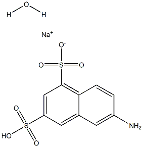 6-Amino-1,3-naphthalenedisulfonic Acid Monosodium Salt Hydrate Struktur