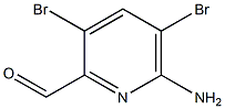 6-amino-3,5-dibromopicolinaldehyde Struktur