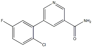 5-(2-chloro-5-fluorophenyl)pyridine-3-carboxamide Struktur