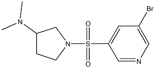 1-(5-broMopyridin-3-ylsulfonyl)-N,N-diMethylpyrrolidin-3-aMine Struktur