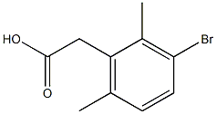 2,6-DiMethyl-3-broMophenylacetic acid Struktur