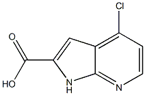 4-Chloro-1H-pyrrolo[2,3-b]pyridine-2-carboxylic acid Struktur