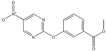 Methyl 3-(5-nitropyriMidin-2-yloxy)benzoate Struktur