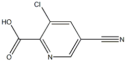 3-Chloro-5-cyano-2-pyridinecarboxylic acid Struktur