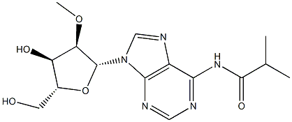 N6-Isobutyryl-2'-O-methyladenosine Struktur