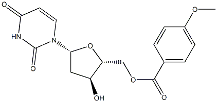 5'-O-Anisoyl-2'-deoxyuridine Struktur