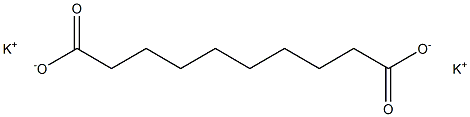 Potassium sebacate Struktur