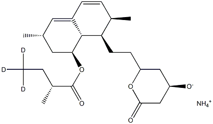 Lovastatin-d3 ammonium salt Struktur