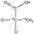 2,2-Dichloropropanoic Acid-13C3 Struktur