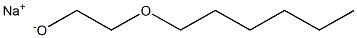 Sodium 2-hexyloxyethanolate Struktur