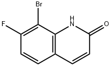 8-BroMo-7-fluoroquinolin-2(1H)-one Struktur