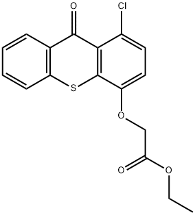 ethyl [(1-chloro-10-oxo-10H-dibenzo[b,e]thiopyran-4-yl)oxy]acetate Struktur