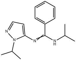 N-(propan-2-yl)-N'-[1-(propan-2-yl)-1H-pyrazol-5-yl]benzenecarboximidamide Struktur