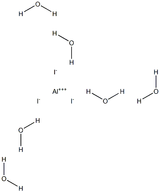 Aluminum iodide hexahydrate Struktur