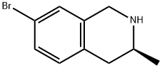 (3S)-7-bromo-3-methyl-1,2,3,4-tetrahydroisoquinoline Struktur