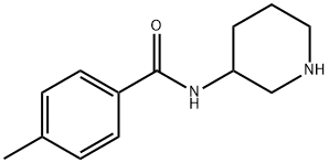 4-methyl-N-(piperidin-3-yl)benzamide Struktur