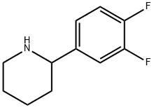 2-(3,4-difluorophenyl)piperidine Struktur