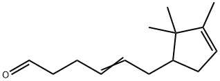 4-hexenal , 6-(2,2,3-trimethyl-3-cyclopenten-1-yl)- Struktur