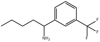 1-[3-(trifluoromethyl)phenyl]pentan-1-amine Struktur