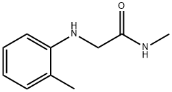 N-methyl-2-[(2-methylphenyl)amino]acetamide Struktur