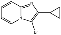 Imidazo[1,2-a]pyridine, 3-bromo-2-cyclopropyl- Struktur