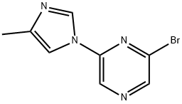 2-Bromo-6-(4-methylimidazol-1-yl)pyrazine Struktur