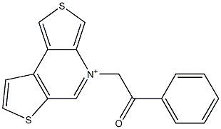 4-(2-oxo-2-phenylethyl)dithieno[3,4-b:3,2-d]pyridin-4-ium Struktur