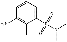 3-amino-N,N,2-trimethylbenzene-1-sulfonamide Struktur