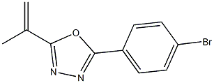 2-(4-Bromophenyl)-5-(prop-1-en-2-yl)-1,3,4-oxadiazole Struktur