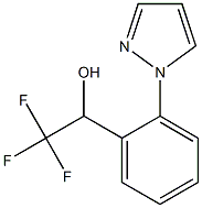 2,2,2-Trifluoro-1-[2-(1H-pyrazol-1-yl)phenyl]ethan-1-ol Struktur