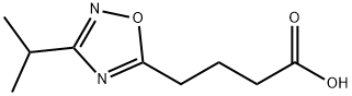 4-[3-(propan-2-yl)-1,2,4-oxadiazol-5-yl]butanoic acid Struktur