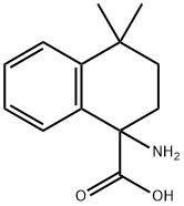 1-amino-4,4-dimethyl-1,2,3,4-tetrahydronaphthalene-1-carboxylic acid Struktur